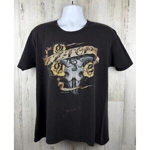 ZZ Top Little Ol Band Texas Distressed Double Sided T-Shirt Large (21”x27”)